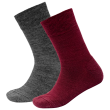 Дитячі шкарпетки Devold Daily Merino Medium Sock 2Pk Kid червоний BEETROOT MIX