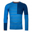 Чоловіча функціональна футболка Ortovox 185 Rock'N'Wool Long Sleeve синій