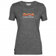 Жіноча футболка Icebreaker Tech Lite II SS Tee Mountain Geology сірий