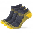 Шкарпетки Zulu Merino Summer M 3-pack сірий/жовтий
