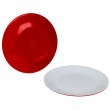 Talíř Bo-Camp Breakfast Plate Melamine 2 červená Red/White