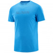 Pánské triko Salomon Agile Graphic Tee M světle modrá Blithe heat