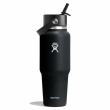 Термопляшка Hydro Flask Wide Flex Straw Travel Bottle 32 Oz чорний BLACK