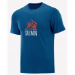 Pánské triko Salomon Explore Graphic Ss Tee M tmavě modrá Poseidon