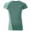 Жіноча функціональна футболка Ortovox 120 Cool Tec Fast Upward Ts W синій/зелений