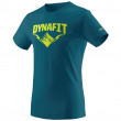 Чоловіча футболка Dynafit Graphic Co M S/S Tee синій/зелений