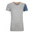 Жіноча футболка Ortovox 185 Rock'N'Wool Short Sleeve W світло-сірий
