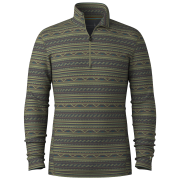 Чоловіча функціональна футболка Smartwool M Classic Thermal Merino Base Layer 1/4 Zip темний хакі WINTER MOSS SUMMMIT SOUL