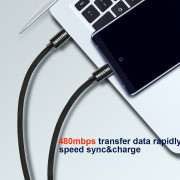 Кабель для зарядки і передачі даних Swissten Textile USB-C / USB-C 1,2 m