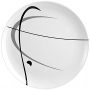Тарілка Brunner Dinner plate ø 25 cm White білий/чорний
