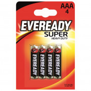 Акумулятор Energizer Eveready super AAA/4pack чорний