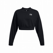 Жіноча толстовка Under Armour Rival Terry OS Crop Crw чорний Black/White