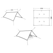Тент Robens Vestis 3.10 x 2.92 Duo tarp UL