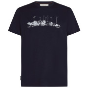 Чоловіча футболка Icebreaker Men Merino 150 Tech Lite SS Tee The Peaks темно-синій Midnight Navy