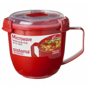 Hrnek Sistema Microwave Large Soup Mug červená red