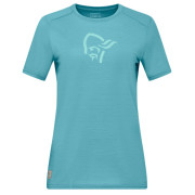 Жіноча футболка Norrona femund equaliser merino T-shirt блакитний Brittany Blue