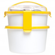 Набір посуду Omada Sanaliving Box Set 19,5x18,5x20,5cm/1L+1,6L жовтий