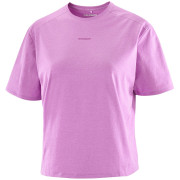 Жіноча футболка Salomon Trackline SS Tee рожевий Iris Orchid