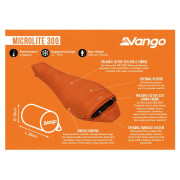 Трисезонний спальний мішок Vango Microlite 300