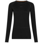 Жіноча функціональна футболка Icebreaker Women Merino 200 ZoneKnit LS Crewe чорний Black