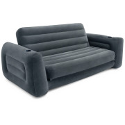 Надувне крісло Intex Pull-out Sofa темно-сірий grey