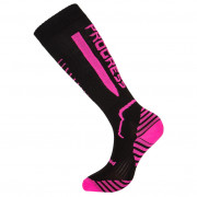 Ponožky Progress P Cox 8UU Compress černá/růžová černá/neon růžová