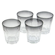 Набір бокалів Bo-Camp Tumbler 200 ml - 4ks сірий Smoke