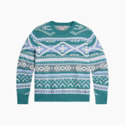 Жіночий светр Royal Robins W Westlands Pullover синій/білий Mineral Htr Acacia Pt