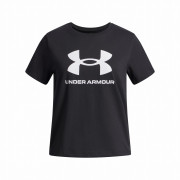 Дитяча футболка Under Armour BIG LOGO SS-BLK чорний/білий Black