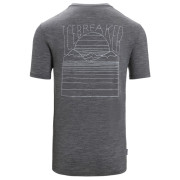 Чоловіча функціональна футболка Icebreaker Tech Lite II SS Tee Mountain Sunset