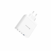 Адаптер Swissten GaN 2X USB-C 100W + 1X USB-C 20W + 1X USB-A 30W