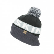 Зимова шапка SealSkinz Water Repellent Cold Weather Bobble Hat чорний/сірий