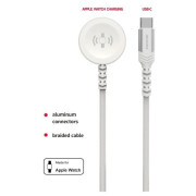 Кабель для зарядки і передачі даних Swissten Wireless charging cable 2in1 for Apple Watch + USB-C 1,2 m