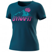 Жіноча функціональна футболка Dynafit Transalper Graphic S/S Tee W синій