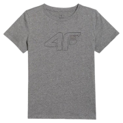 Дитяча футболка 4F Tshirt M2417 сірий MIDDLE GREY MELANGE