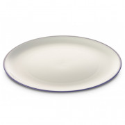 Тарілка Omada SANALIVING Dinner Plate 24xh2cm білий/фіолетовий