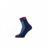 Непромокаючі шкарпетки SealSkinz WP Warm Weather Ank Lenght + Hydrostop синій/сірий