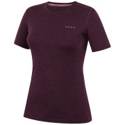Жіноча футболка MOOA MerinoSilk 160 short темно-фіолетовий dark purple melange