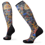 Гірськолижні шкарпетки Smartwool W Ski Tc Royal Floral Print Otc чорний/синій