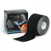Тейп BronVit Sport Kinesio Tape classic 5 cm x 6m чорний