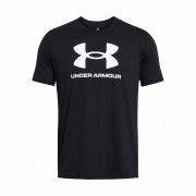 Чоловіча футболка Under Armour Sportstyle Logo Update SS чорний/білий Black/White