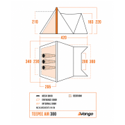 Сімейний намет Vango Teepee Air 300