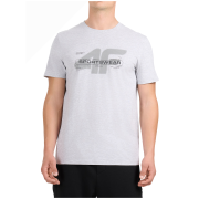 Чоловіча футболка 4F Tshirt M3565 сірий Cold Light Grey Melange