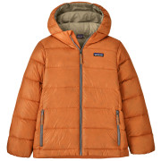 Дитяча куртка Patagonia K's Hi-Loft Down Sweater Hoody - Marigold помаранчевий Marigold