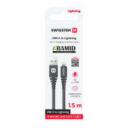 Кабель для зарядки і передачі даних Swissten Aramid Reinforced USB/Lightning 1,5 m