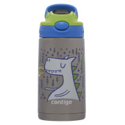 Дитячий термос Contigo Easy Clean 380ml срібний/синій matcha dragon