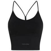 Спортивний бюстгальтер Icebreaker Merino Blend 260 Seamless Rib Strappy Tank чорний BLACK