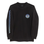 Чоловіча футболка Vans Original Checkerboard C LS чорний