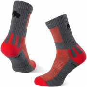 Шкарпетки Zulu Trekking Women червоний/сірий