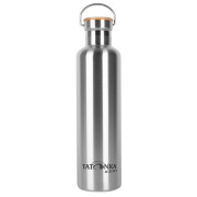 Термопляжка з нержавіючої сталі Tatonka Hot + Cold Stuff Bamboo Lid 1000 срібний